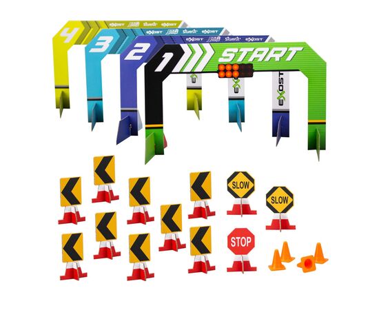 Игровой набор Silverlit BUILD 2 DRIVE DUO PACK RACE SET, ЖК, 2,4 GHz (ГГц), желтая и синяя (20705), изображение 4 Игровой набор Silverlit BUILD 2 DRIVE DUO PACK RACE SET, ЖК, 2,4 GHz (ГГц), желтая и синяя (20705), изображение 4