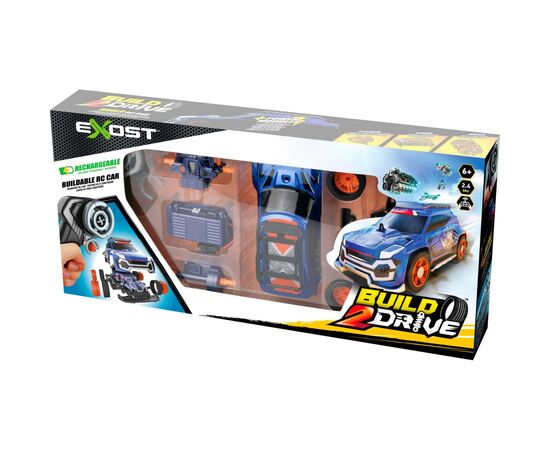 Игровой набор Silverlit BUILD 2 DRIVE SUPER SPORTS, ЖК, 2,4 GHz (ГГц), синяя (20702), изображение 2 Игровой набор Silverlit BUILD 2 DRIVE SUPER SPORTS, ЖК, 2,4 GHz (ГГц), синяя (20702), изображение 2