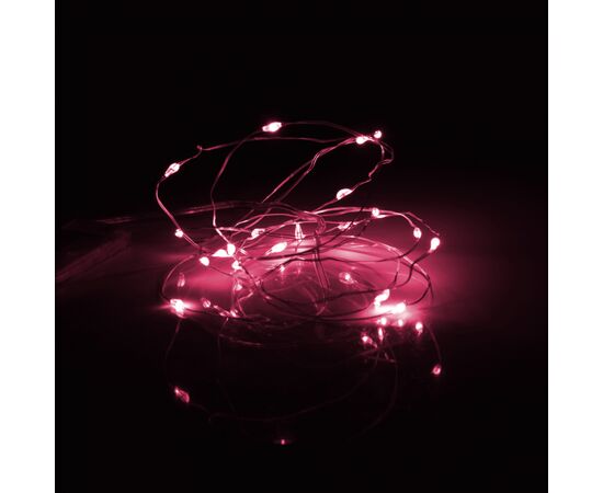 Гирлянда YES! Fun Нить на медной проволоке 20 LED Розовая 2 м Статичная На батарейках (975024), изображение 3 Гирлянда YES! Fun Нить на медной проволоке 20 LED Розовая 2 м Статичная На батарейках (975024), изображение 3