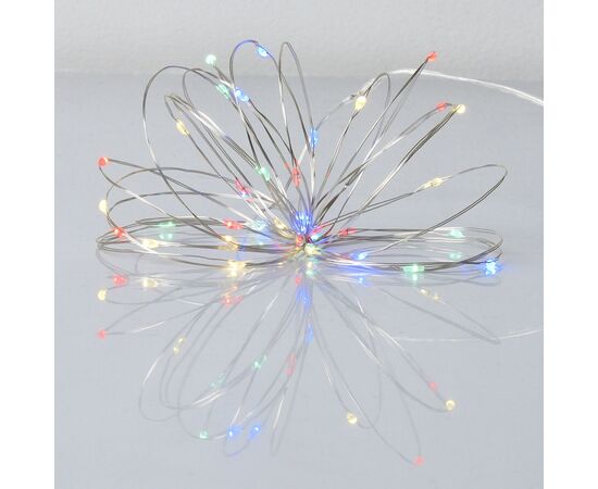 Гирлянда YES! Fun Нить на медной проволоке 40 LED Разноцветная 4 м Статичная На батарейках (975029)