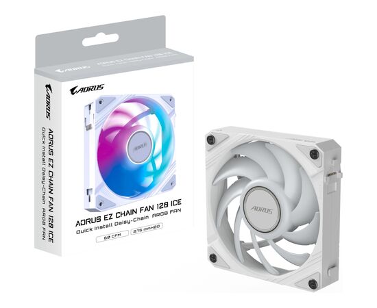 Кулер для корпуса GIGABYTE GP-ECFAN1201 ICE, изображение 7 Кулер для корпуса GIGABYTE GP-ECFAN1201 ICE, изображение 7