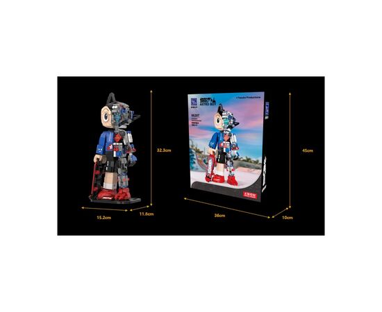 Конструктор Pantasy Astro Boy: Мальчик со скейтбордом (86207), изображение 6 Конструктор Pantasy Astro Boy: Мальчик со скейтбордом (86207), изображение 6