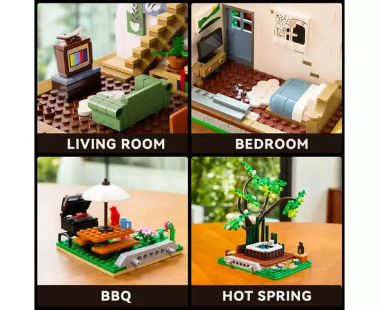 Конструктор Pantasy Original - Joyside Series Лісова хатина (85003), зображення 3 Конструктор Pantasy Original - Joyside Series Лісова хатина (85003), зображення 3