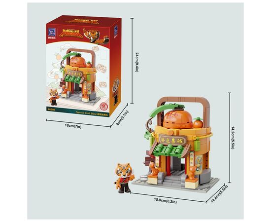 Конструктор Pantasy Kung Fu Panda Кунгфу Панда Мини Вид на улицу - Фруктовая лавка Тигрицы (86508), изображение 5 Конструктор Pantasy Kung Fu Panda Кунгфу Панда Мини Вид на улицу - Фруктовая лавка Тигрицы (86508), изображение 5