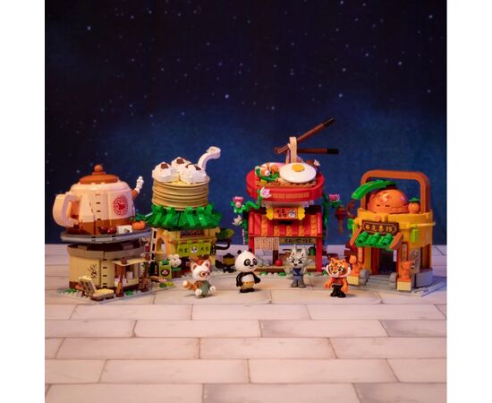 Конструктор Pantasy Kung Fu Panda Кунгфу Панда Мини Вид на улицу - Раменная лавка Чжена (86506), изображение 3 Конструктор Pantasy Kung Fu Panda Кунгфу Панда Мини Вид на улицу - Раменная лавка Чжена (86506), изображение 3