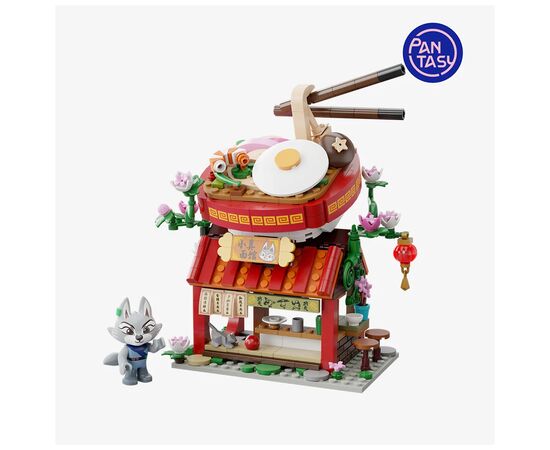 Конструктор Pantasy Kung Fu Panda Кунгфу Панда Мини Вид на улицу - Раменная лавка Чжена (86506)