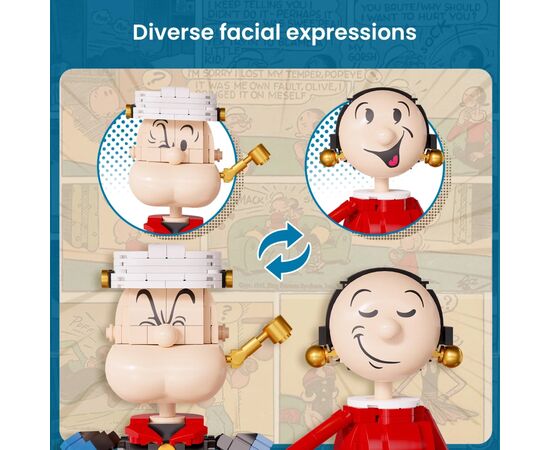 Конструктор Pantasy Popeye Папай с Оливой (86401), изображение 3 Конструктор Pantasy Popeye Папай с Оливой (86401), изображение 3