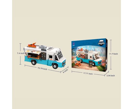 Конструктор Pantasy Original - Joyside Series Ретро-фудтрак (85011), изображение 6 Конструктор Pantasy Original - Joyside Series Ретро-фудтрак (85011), изображение 6