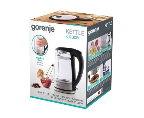 Електрочайник Gorenje K 17 GDW, зображення 4 Електрочайник Gorenje K 17 GDW, зображення 4
