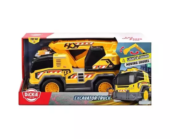 Спецтехника Dickie Toys Функциональное авто Экскаватор со звук. и свет. эффект., 30 см (3306026), изображение 6 Спецтехника Dickie Toys Функциональное авто Экскаватор со звук. и свет. эффект., 30 см (3306026), изображение 6