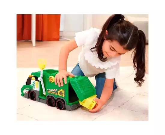 Спецтехніка Dickie Toys Сміттєвоз з контейнером, зі звук. та світл. ефектами, 41 см (3307001), зображення 7 Спецтехніка Dickie Toys Сміттєвоз з контейнером, зі звук. та світл. ефектами, 41 см (3307001), зображення 7