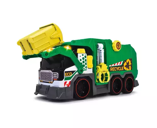 Спецтехника Dickie Toys Мусоровоз с контейнером, со звук. и светл. эффектами, 41 см (3307001)