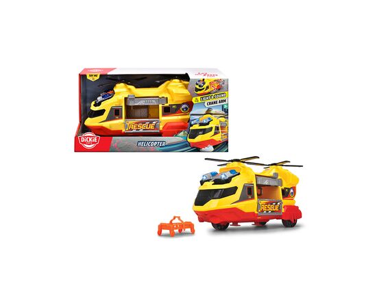 Спецтехника Dickie Toys Функциональный вертолет Служба спасения с носилками, со звук. и свет. эффект., 30 см (3306023), изображение 4 Спецтехника Dickie Toys Функциональный вертолет Служба спасения с носилками, со звук. и свет. эффект., 30 см (3306023), изображение 4