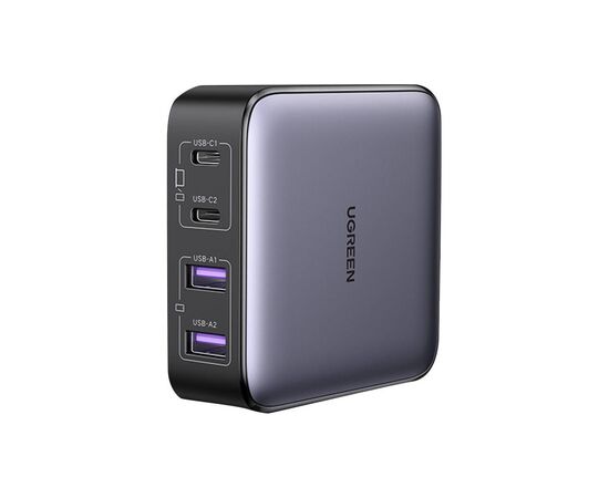 Зарядное устройство Ugreen 4xUSB 65W (2хUSB-C+2xUSB-A) Gan CD327 (90747), изображение 3 Зарядное устройство Ugreen 4xUSB 65W (2хUSB-C+2xUSB-A) Gan CD327 (90747), изображение 3
