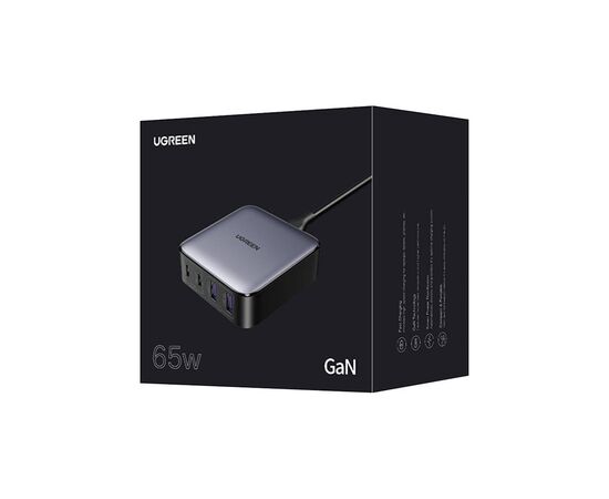 Зарядное устройство Ugreen 4xUSB 65W (2хUSB-C+2xUSB-A) Gan CD327 (90747), изображение 5 Зарядное устройство Ugreen 4xUSB 65W (2хUSB-C+2xUSB-A) Gan CD327 (90747), изображение 5