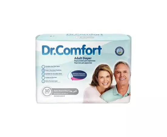 Подгузники для взрослых Dr.Comfort Extra Large 8 капель 30 шт (8680131205028)