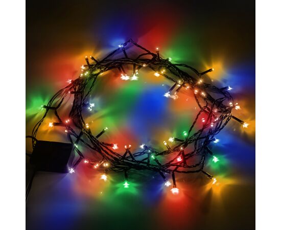 Гирлянда YES! Fun Нитка 70 LED Разноцветная 4.9 м 8 режимов Мерцания (974844), изображение 3 Гирлянда YES! Fun Нитка 70 LED Разноцветная 4.9 м 8 режимов Мерцания (974844), изображение 3