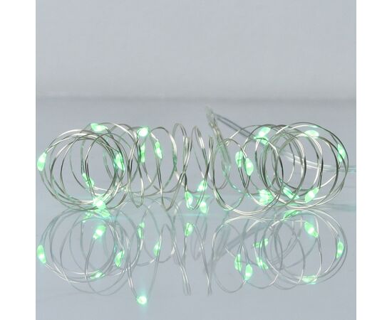 Гирлянда YES! Fun Нить на медной проволоке 20 LED Зеленая 2 м Статичная На батарейках (975026)