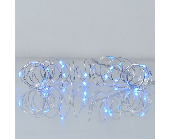 Гирлянда YES! Fun Нить на медной проволоке 20 LED Синяя 2 м Статичная На батарейках (975025)