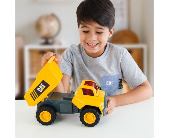 Спецтехника Funrise CAT Строительные машины Самосвал с фигуркой со светом и звуком, 30 см (83201), изображение 5