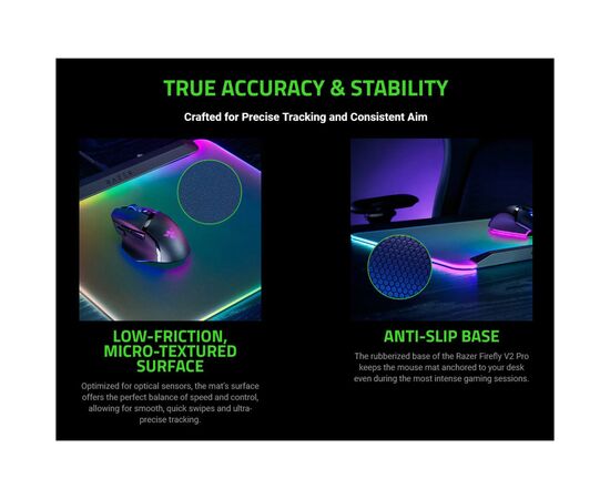 Коврик для мышки Razer Firefly V2 Pro White (RZ02-04920200-R3M1), изображение 9 Коврик для мышки Razer Firefly V2 Pro White (RZ02-04920200-R3M1), изображение 9