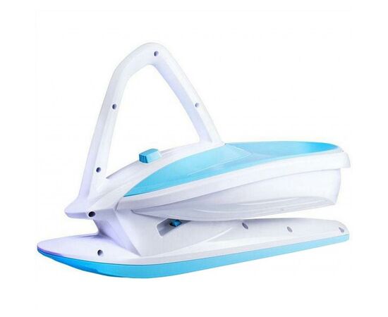 Санки Plastkon Skidrifter білі з блакитним (49098)