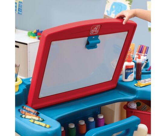 Детский стол Step2 для творчества ART DESK REFRESH со стульчиком (45693), изображение 3 Детский стол Step2 для творчества ART DESK REFRESH со стульчиком (45693), изображение 3