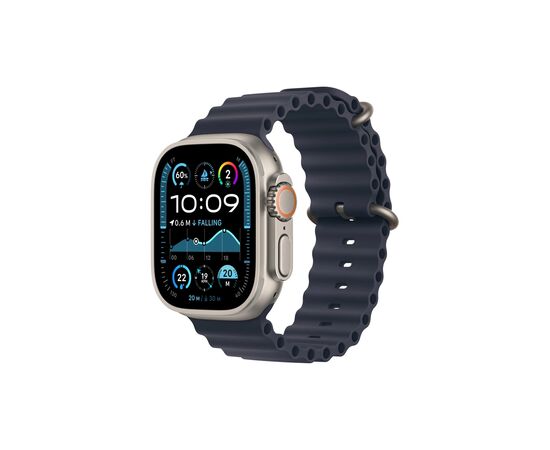 Смарт-годинник Apple Watch Ultra 2 2024 GPS + Cellular 49mm Natural Titanium Case with Navy Ocean Band (MX4D3UL/A)