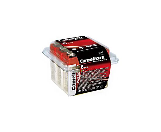 Батарейка Camelion Крона 6LR61 9V Plus Alkaline * 6 (6LR61-PB6)