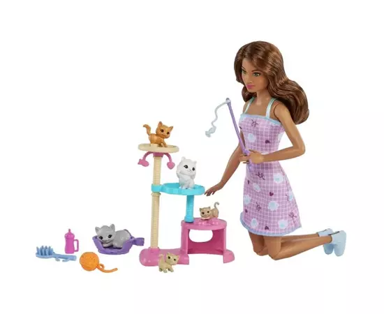 Кукла Barbie с котятами (HHB70)