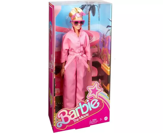 Кукла Barbie коллекционная Pink Power Jumpsuit по мотивам фильма Барби (HRF29), изображение 5 Кукла Barbie коллекционная Pink Power Jumpsuit по мотивам фильма Барби (HRF29), изображение 5