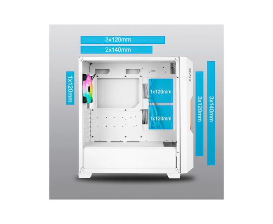 Корпус Azza CSAZ-520WW, изображение 7 Корпус Azza CSAZ-520WW, изображение 7