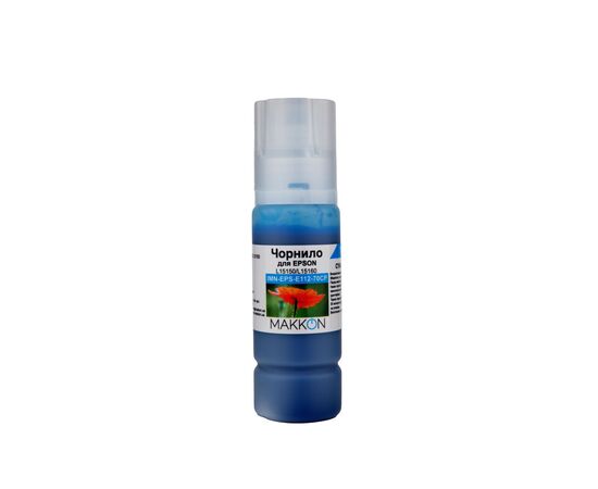 Чорнило Makkon Epson 112, 70 мл cyan pigment (IMN-EPS-E112-70CP)