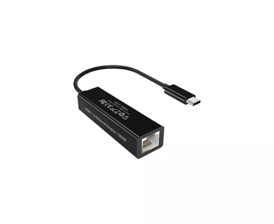 Адаптер USB3.1 Type-C to Ethernet RJ45 1000Mb 0.15m Choetech (HUB-R01-BK)