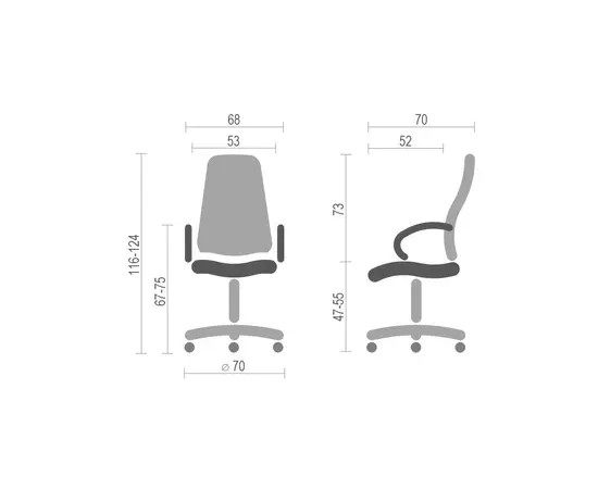 Офисное кресло Richman Конгресс Хром M-2 Широкий (Anyfix Wide) Белый (R00000049674), изображение 8 Офисное кресло Richman Конгресс Хром M-2 Широкий (Anyfix Wide) Белый (R00000049674), изображение 8