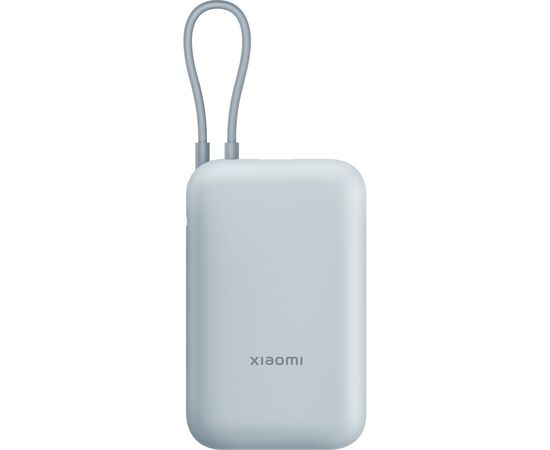 Батарея універсальна Xiaomi 10000mAh 22.5W, Integrated Cable, blue (BHR9073GL), зображення 2