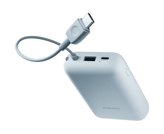 Батарея універсальна Xiaomi 10000mAh 22.5W, Integrated Cable, blue (BHR9073GL), зображення 4