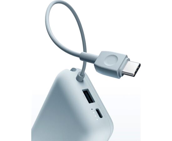 Батарея універсальна Xiaomi 10000mAh 22.5W, Integrated Cable, blue (BHR9073GL), зображення 6