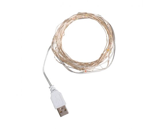 Гирлянда YES! Fun Нить на медной проволоке 50 LED Разноцветная 5 м Статическая USB (975039), изображение 2 Гирлянда YES! Fun Нить на медной проволоке 50 LED Разноцветная 5 м Статическая USB (975039), изображение 2