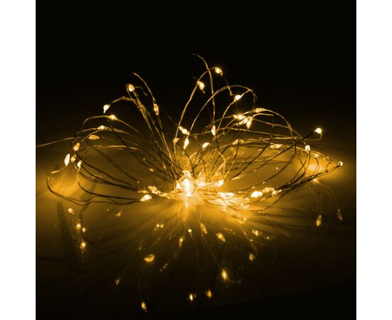 Гирлянда YES! Fun Нить на медной проволоке 50 LED Тепло-белая 5 м Статическая USB (975040), изображение 3 Гирлянда YES! Fun Нить на медной проволоке 50 LED Тепло-белая 5 м Статическая USB (975040), изображение 3