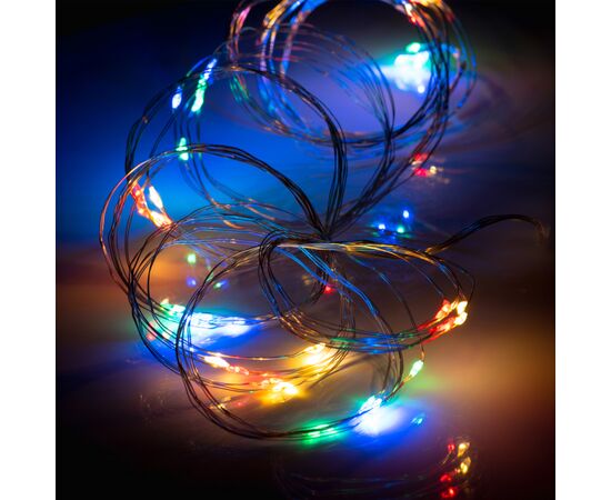 Гирлянда YES! Fun Пучок на медной проволоке 50 LED Разноцветная 1 м Статичная На батарейках (975014), изображение 3 Гирлянда YES! Fun Пучок на медной проволоке 50 LED Разноцветная 1 м Статичная На батарейках (975014), изображение 3
