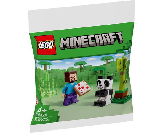 Конструктор LEGO Minecraft Стів і малюк-панда (30672)
