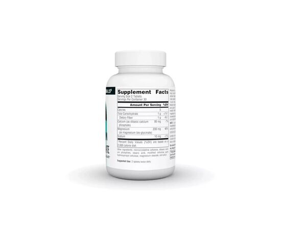 Минералы Source Naturals Магний Бисглицинат, Magnesium Bis-Glycinate, 60 таблеток (SN2131), изображение 2 Минералы Source Naturals Магний Бисглицинат, Magnesium Bis-Glycinate, 60 таблеток (SN2131), изображение 2