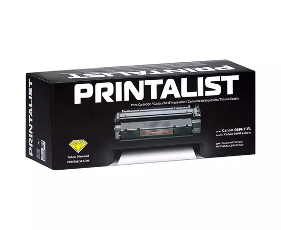 Картридж Printalist Canon 069H Yellow 5500 ст. (Canon-069HY-PL), зображення 2