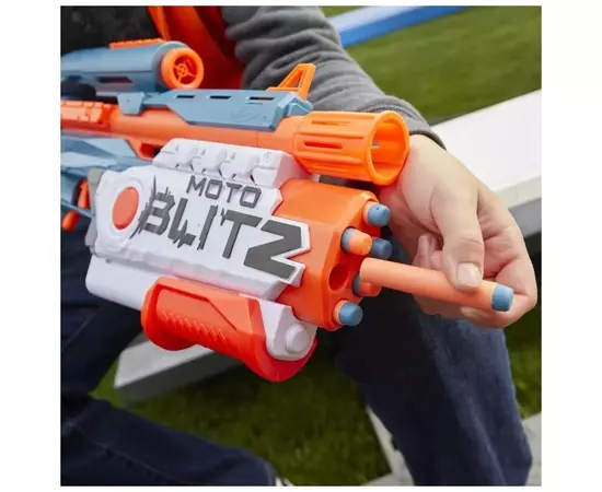 Игрушечное оружие Hasbro Бластер Nerf MotoBlitz Нерф Элит 2.0 (F5872), изображение 10 Игрушечное оружие Hasbro Бластер Nerf MotoBlitz Нерф Элит 2.0 (F5872), изображение 10