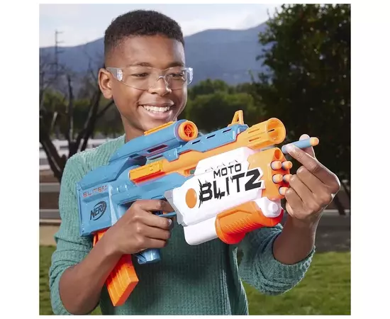 Игрушечное оружие Hasbro Бластер Nerf MotoBlitz Нерф Элит 2.0 (F5872), изображение 7 Игрушечное оружие Hasbro Бластер Nerf MotoBlitz Нерф Элит 2.0 (F5872), изображение 7