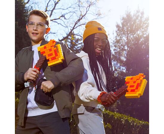 Игрушечное оружие Hasbro Бластер-топор NERF Minecraft Minecraft Firebrand (F8953), изображение 11 Игрушечное оружие Hasbro Бластер-топор NERF Minecraft Minecraft Firebrand (F8953), изображение 11