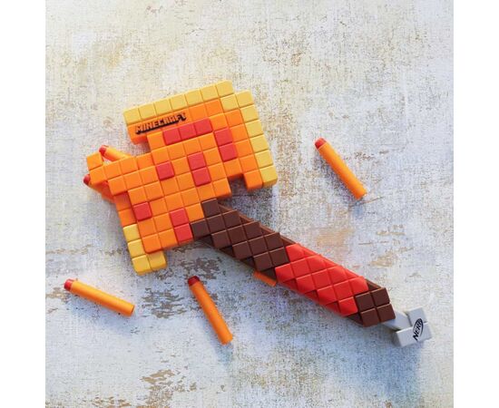 Игрушечное оружие Hasbro Бластер-топор NERF Minecraft Minecraft Firebrand (F8953), изображение 6 Игрушечное оружие Hasbro Бластер-топор NERF Minecraft Minecraft Firebrand (F8953), изображение 6