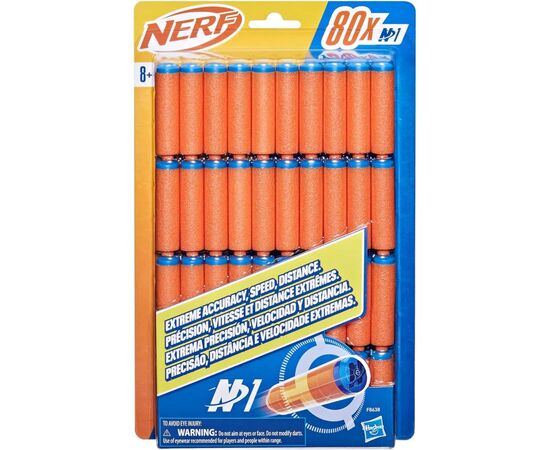 Игрушечное оружие Hasbro Набор из 80 стрел для бластеров серии Nerf N Series (F8638), изображение 2 Игрушечное оружие Hasbro Набор из 80 стрел для бластеров серии Nerf N Series (F8638), изображение 2