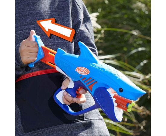 Игрушечное оружие Hasbro Бластер Nerf SharkFire (F8645), изображение 6 Игрушечное оружие Hasbro Бластер Nerf SharkFire (F8645), изображение 6